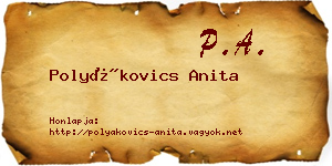 Polyákovics Anita névjegykártya